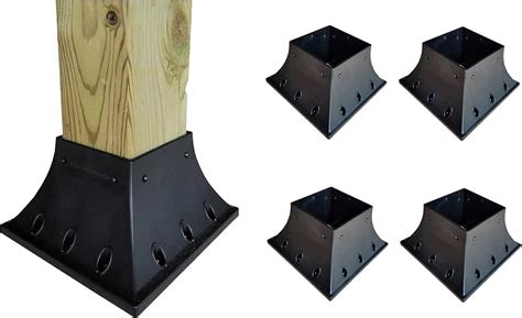 metal post-to-deck bracket|deck post brackets 4x4.